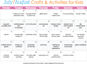 summer activities for kids | madebycristinamarie.com